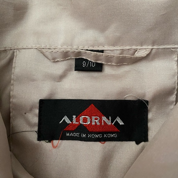 Alorna champagne beige hooded coat lightweight Spring/ autumn women’s 9/10 - Picture 12 of 14